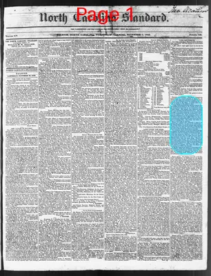 Page thumbnail for The North Carolina Standard