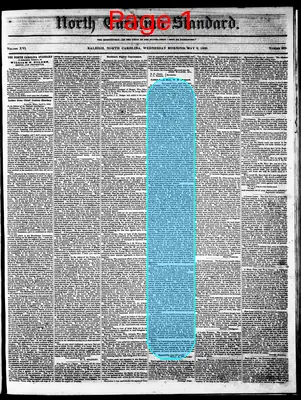 Page thumbnail for The North Carolina Standard