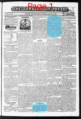 Page thumbnail for Tarboro' Press (Tarborough,
