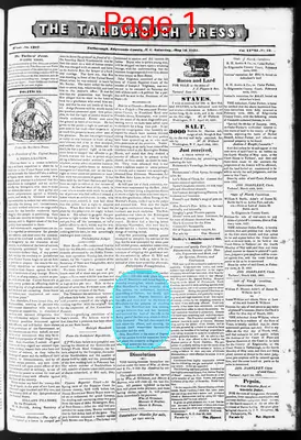 Page thumbnail for Tarboro' Press (Tarborough,