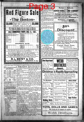 Page thumbnail for Bismarck Daily Tribune