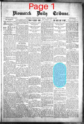 Page thumbnail for Bismarck Daily Tribune