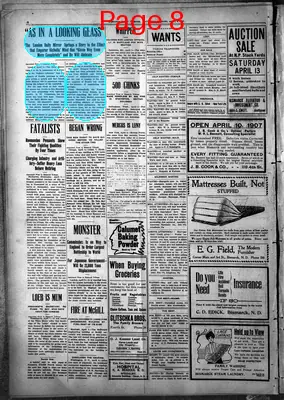 Page thumbnail for Bismarck Daily Tribune