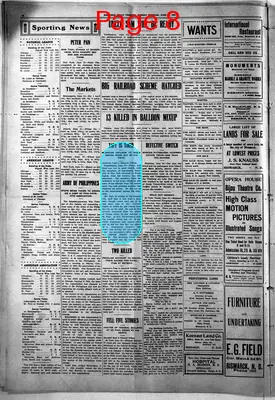 Page thumbnail for Bismarck Daily Tribune