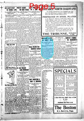 Page thumbnail for Bismarck Daily Tribune