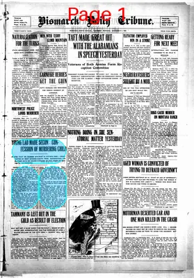 Page thumbnail for Bismarck Daily Tribune