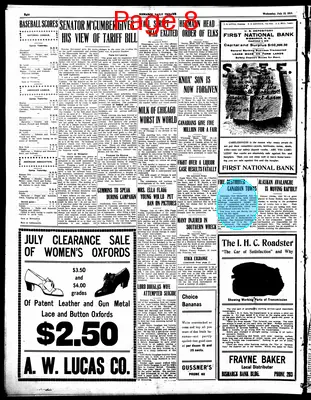 Page thumbnail for Bismarck Daily Tribune