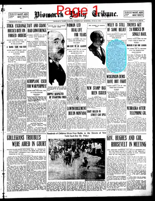 Page thumbnail for Bismarck Daily Tribune