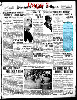 Page thumbnail for Bismarck Daily Tribune