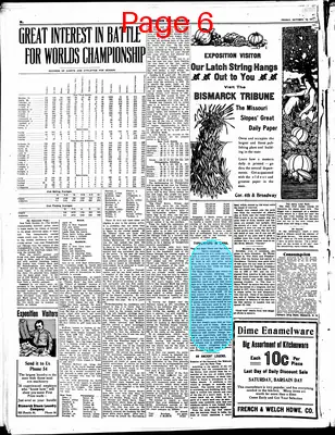 Page thumbnail for Bismarck Daily Tribune