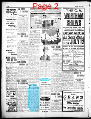 Page thumbnail for Bismarck Daily Tribune