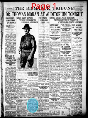 Page thumbnail for The Bismarck Tribune