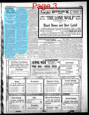 Page thumbnail for The Bismarck Tribune