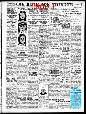 Page thumbnail for The Bismarck Tribune