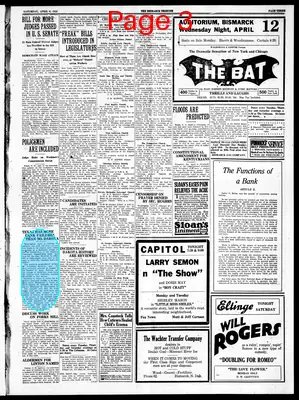 Page thumbnail for The Bismarck Tribune