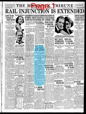 Page thumbnail for The Bismarck Tribune