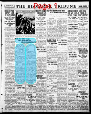 Page thumbnail for The Bismarck Tribune