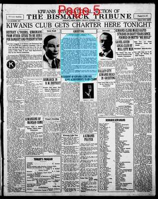 Page thumbnail for The Bismarck Tribune