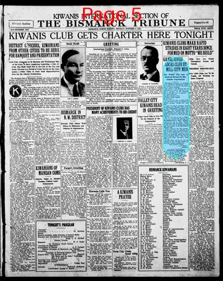 Page thumbnail for The Bismarck Tribune