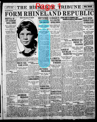 Page thumbnail for The Bismarck Tribune