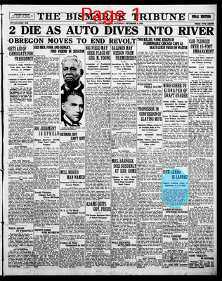 Page thumbnail for The Bismarck Tribune