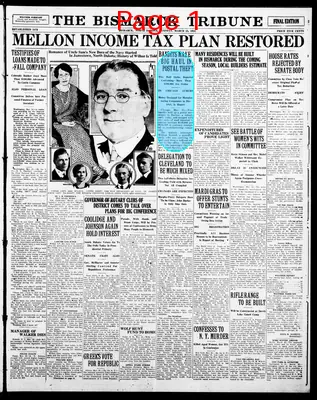 Page thumbnail for The Bismarck Tribune