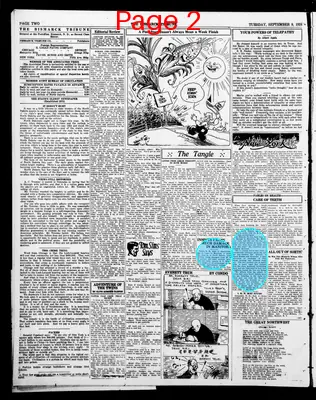 Page thumbnail for The Bismarck Tribune