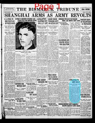 Page thumbnail for The Bismarck Tribune