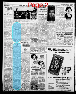 Page thumbnail for The Bismarck Tribune