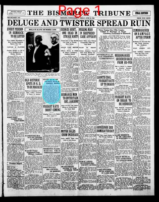 Page thumbnail for The Bismarck Tribune
