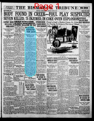 Page thumbnail for The Bismarck Tribune