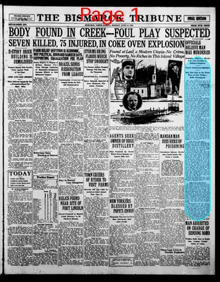 Page thumbnail for The Bismarck Tribune