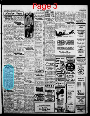 Page thumbnail for The Bismarck Tribune