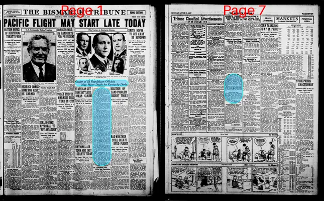 Page thumbnail for The Bismarck Tribune