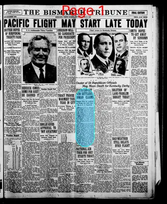 Page thumbnail for The Bismarck Tribune