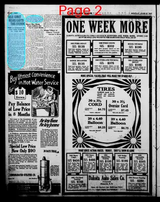 Page thumbnail for The Bismarck Tribune