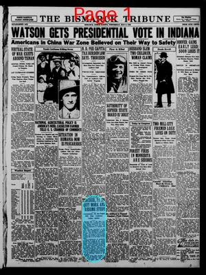 Page thumbnail for The Bismarck Tribune