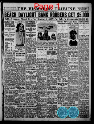 Page thumbnail for The Bismarck Tribune