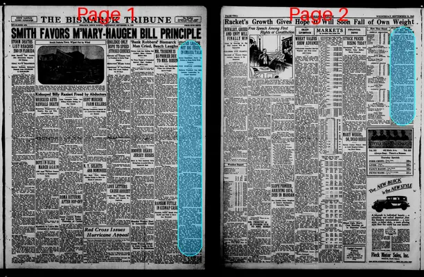Page thumbnail for The Bismarck Tribune