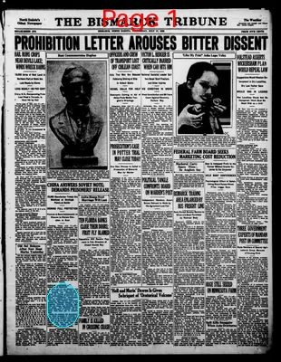 Page thumbnail for The Bismarck Tribune