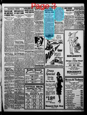 Page thumbnail for The Bismarck Tribune