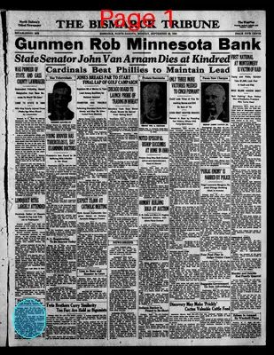 Page thumbnail for The Bismarck Tribune