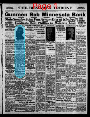 Page thumbnail for The Bismarck Tribune