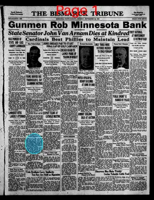 Page thumbnail for The Bismarck Tribune