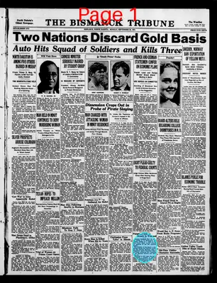 Page thumbnail for The Bismarck Tribune