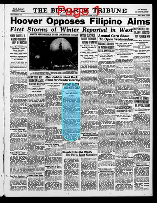 Page thumbnail for The Bismarck Tribune
