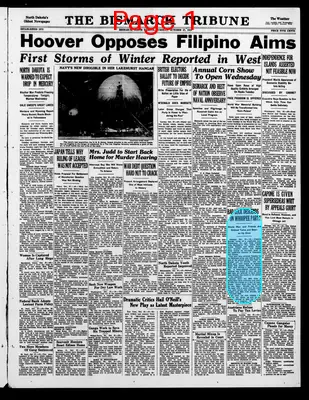 Page thumbnail for The Bismarck Tribune
