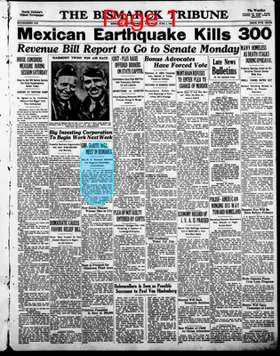Page thumbnail for The Bismarck Tribune