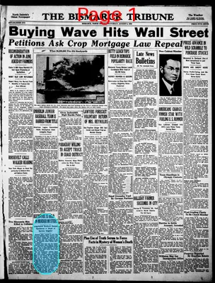Page thumbnail for The Bismarck Tribune