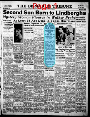 Page thumbnail for The Bismarck Tribune